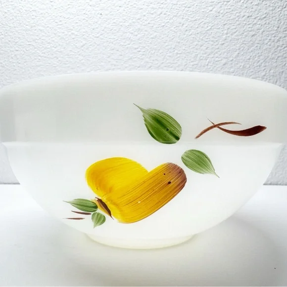 Vintage Fire King Gay Fad Fruit Painted Nesting Bowls - Picture 4 of 14